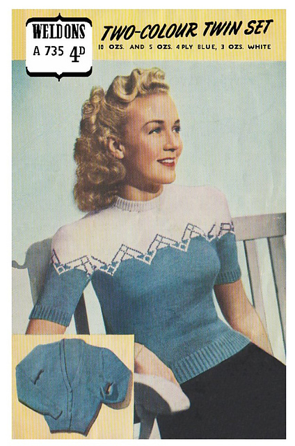 Two-Color Twin Set