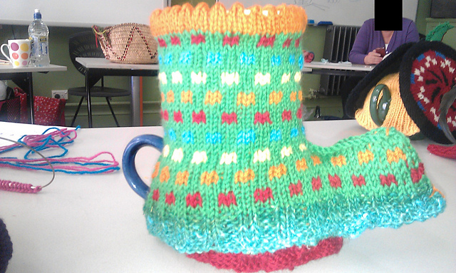 Polka Dot Ugg Boot Tea Cosy