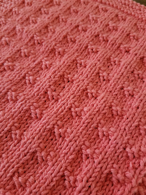 Waffle Heart Dishcloth
