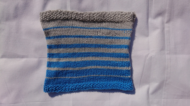 Ebb & Flow Stripey blue Cowl child