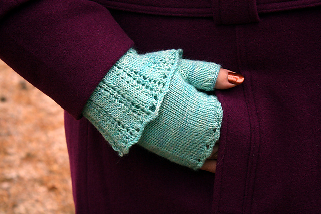 Mad Tea Party Fingerless Mitts