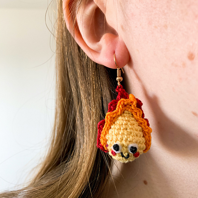 Owie the Mini Flame Earrings