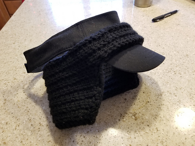 Baseball Cap Ear Warmer Attachment