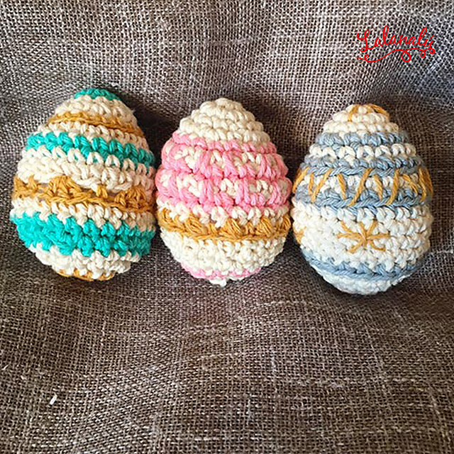 Amigurumi huevos de Pascua