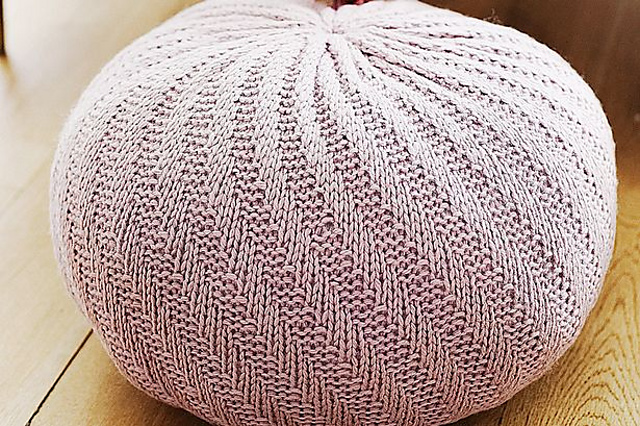 Spiral Floor Pouf