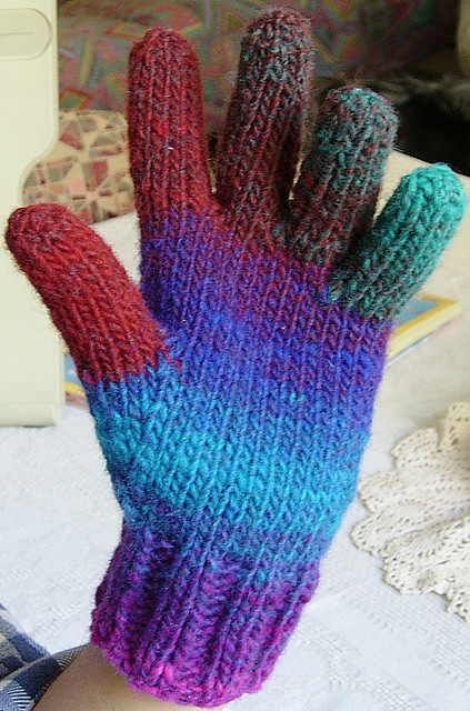 Rainbow gloves