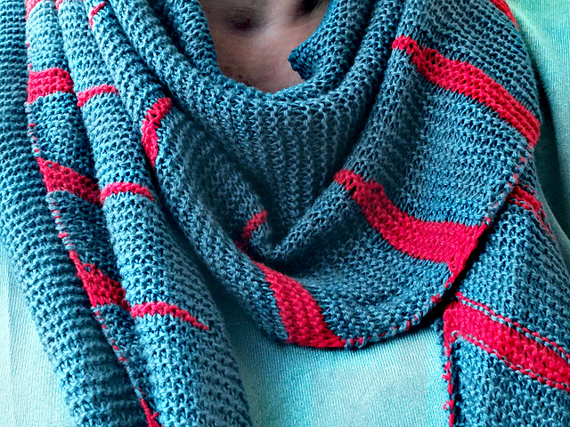 Coral Garden Shawlette