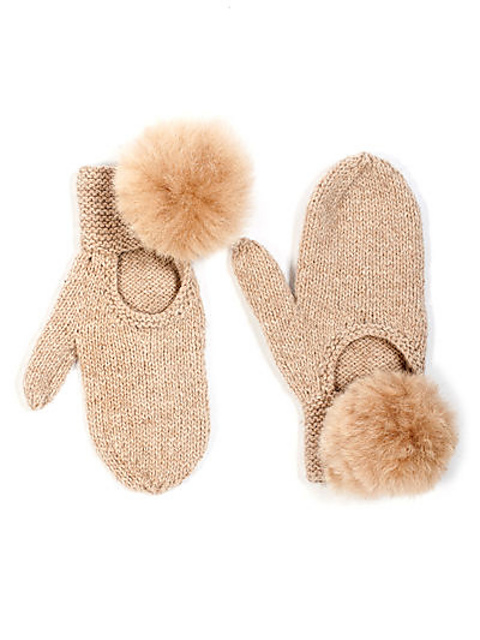 Pompom Mittens