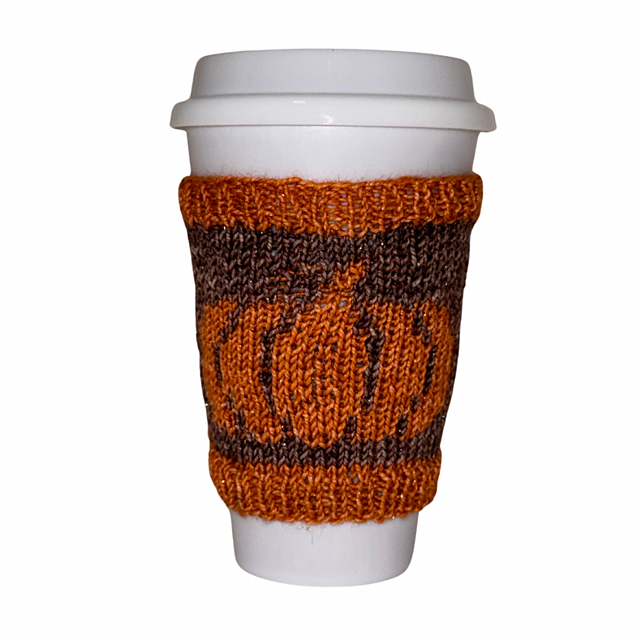 Pumpkin Spice Coffee Cozy