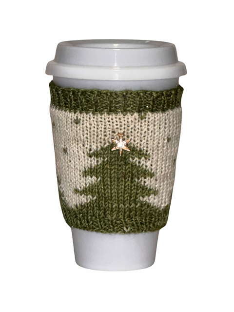 Winter Pine Coffee Cozy