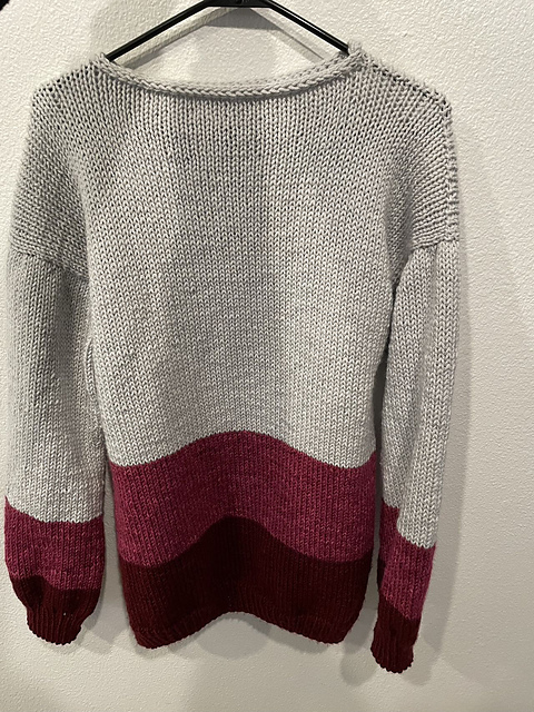 Drop shoulder spring sweater