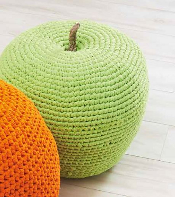 Fun Fruit Apple Pouffe