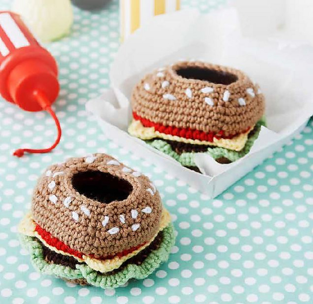 Burgers to go baby booties