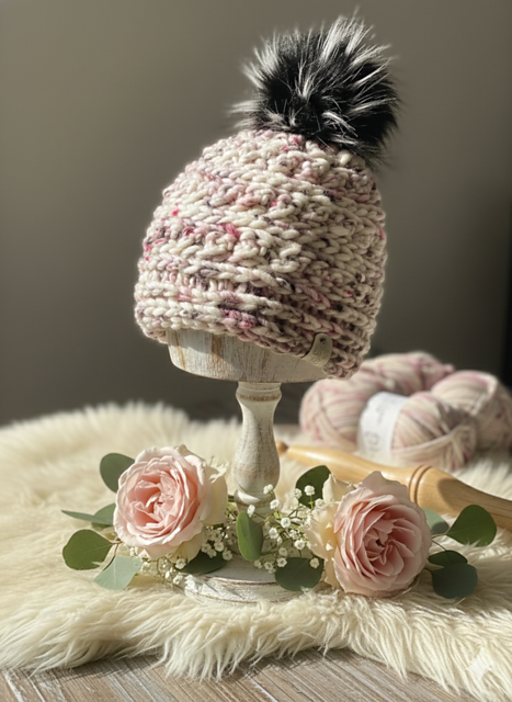 Winter Rose Beanie
