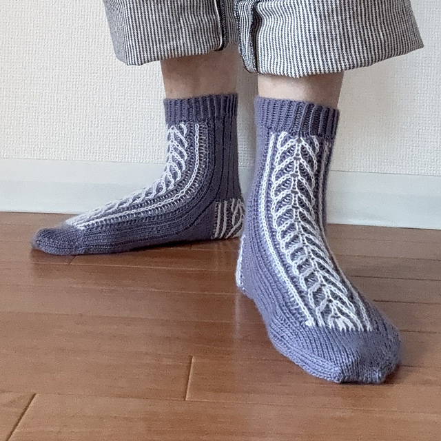 Frost Fern Socks