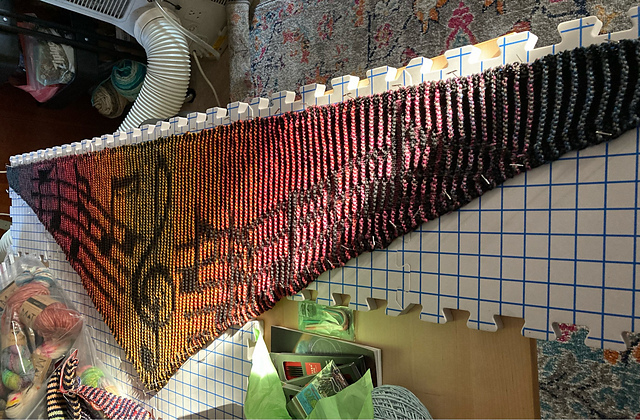 Illusionsstricken Tuch Melody