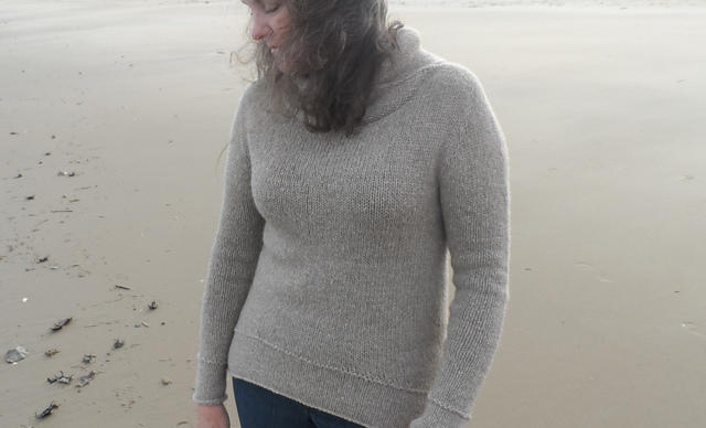 the beach in winter