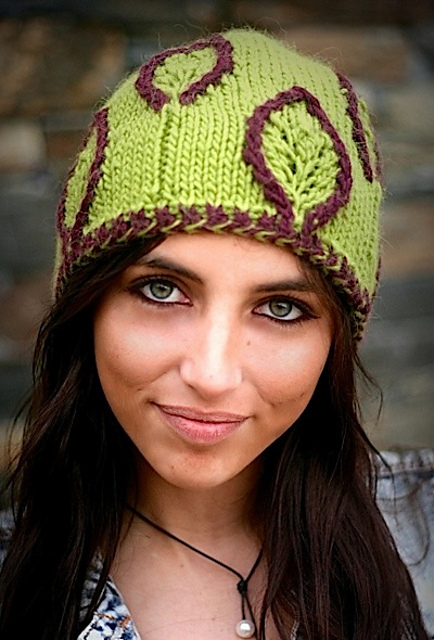 Embossed Leaf Hat