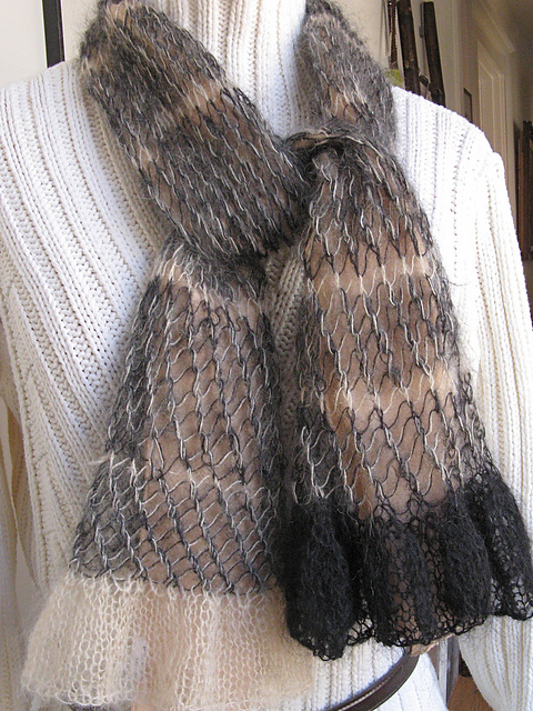 Peek-a-Boo Mohair Ruffle
