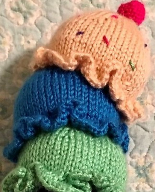 Four scoop ice cream cone
