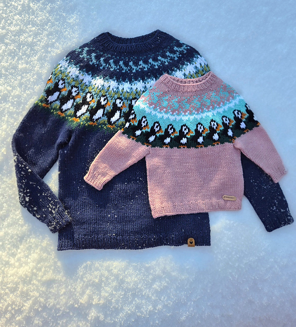 Nordic Baby Puffin Sweater