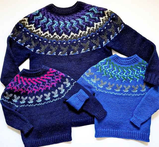 Nordic Night Sky – Little Aurora Sweater