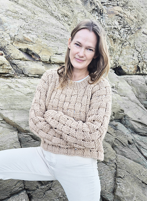 Fluffy Basketweave Pullover