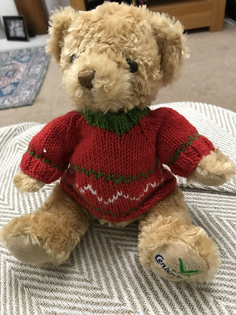 Teddy Bear Snowflake Sweater