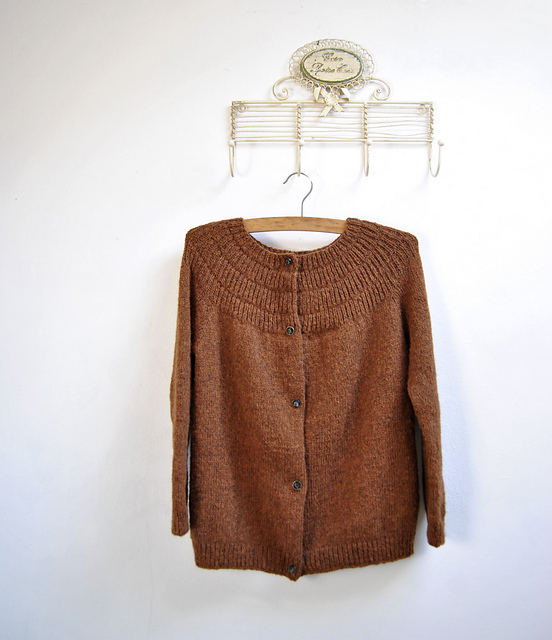 Cardigan girocollo