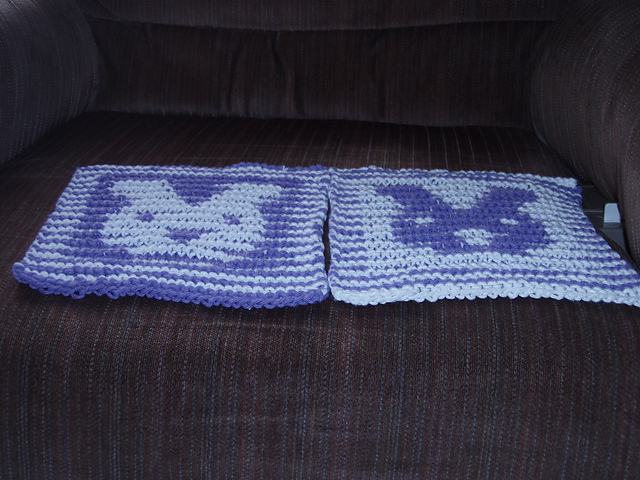 Illusion Bunny Dishcloth 