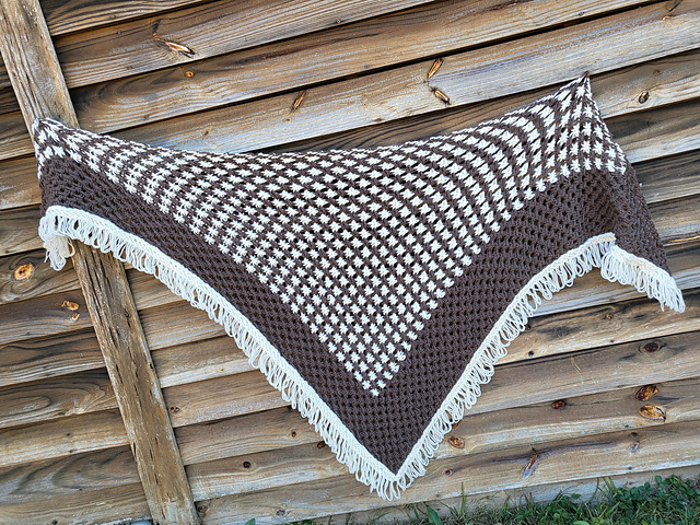 Victorian Open Knit Stitch Shawl