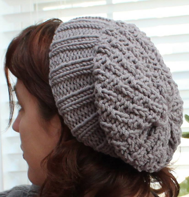 Simple Bulky Knit Beret