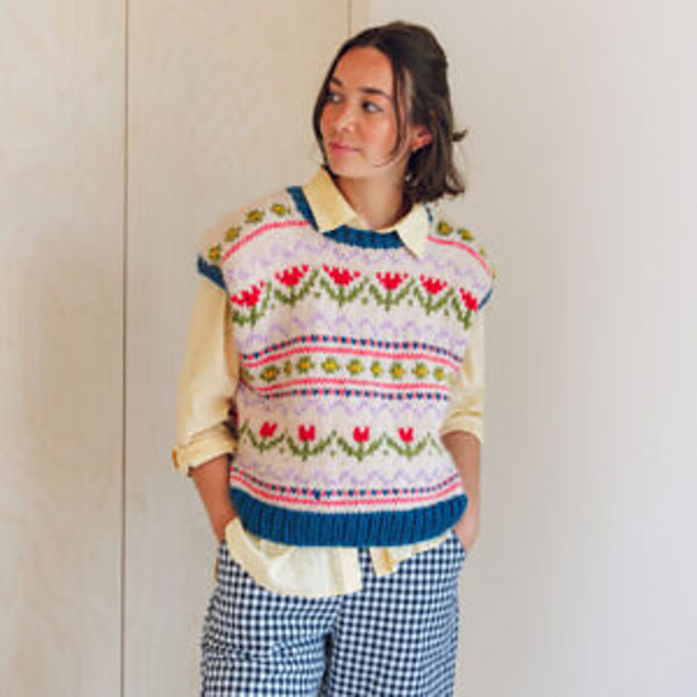 Ravelry: Blooming Lovely Tulip Vest pattern by Lauren Aston Designs