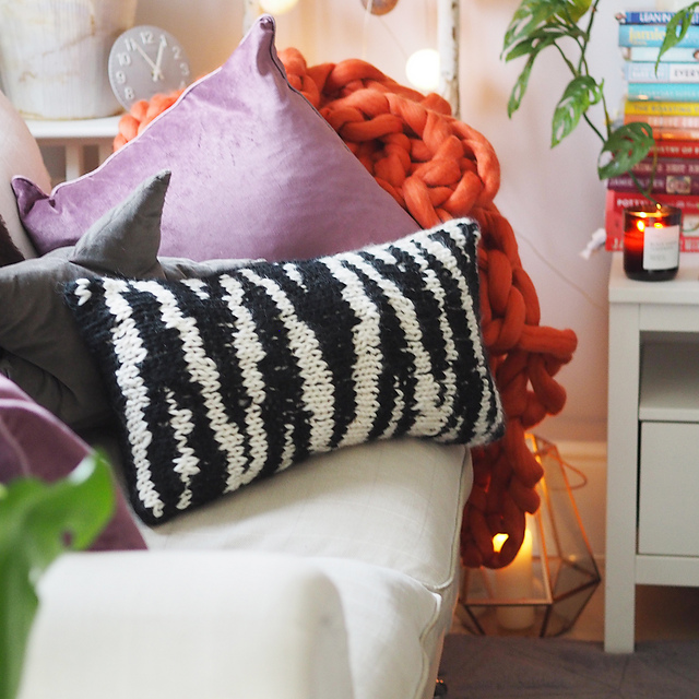 Zebra Print Cushion Cover