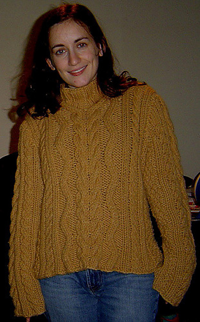 # 36 Sweater with Cables