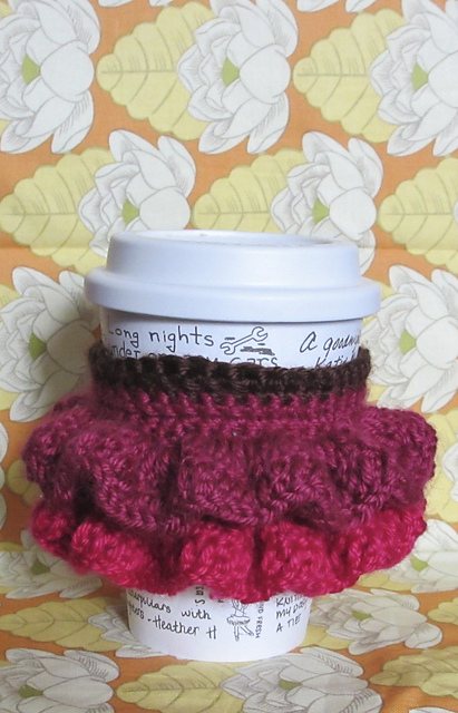 Ruffled Cup Cozy