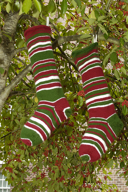 Striped Christmas Stocking