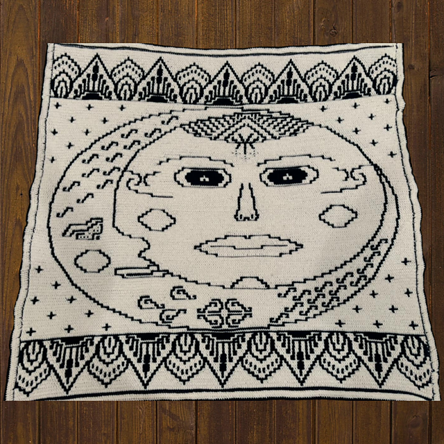 Lunar Celestial Mosaic Blanket