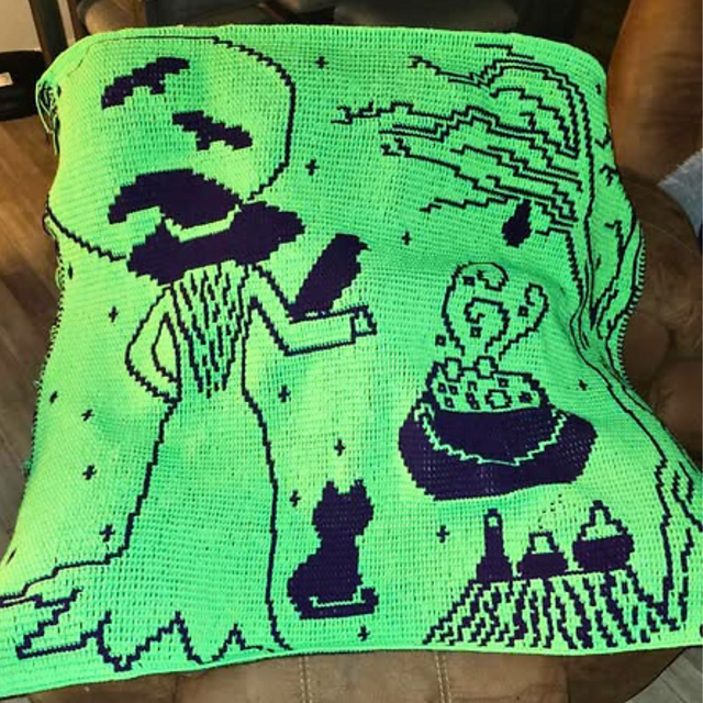 Witch's Moonlit Cauldron Mosaic