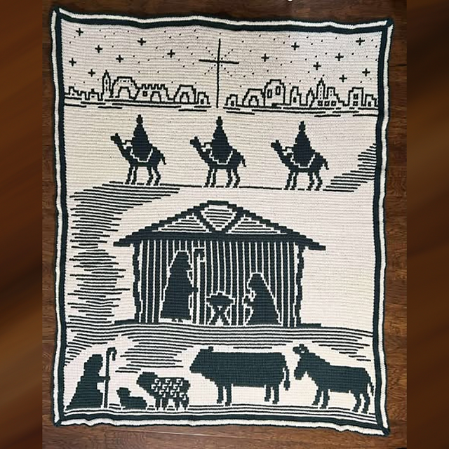 Nativity Mosaic Blanket