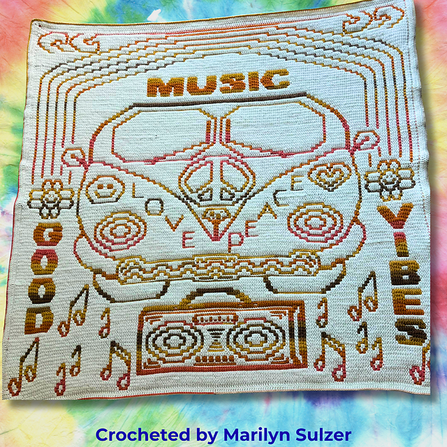 Good Vibrations Mosaic Throw