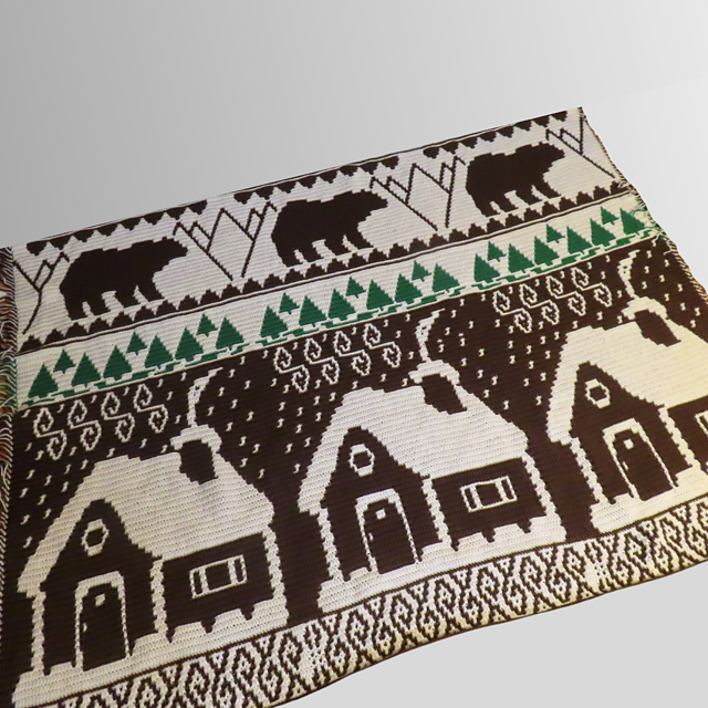 Connie's Winter in the Woods Mosaic Cabin