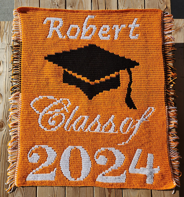 Personalized Class of 2024 Mosaic Throw