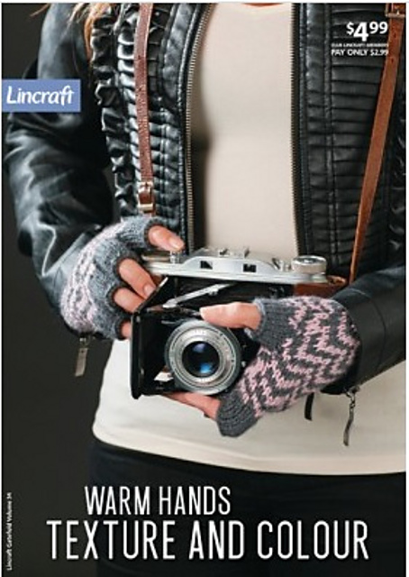 fairisle and rib fingerless gloves