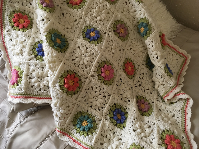 Flower Garden Blanket / Runner