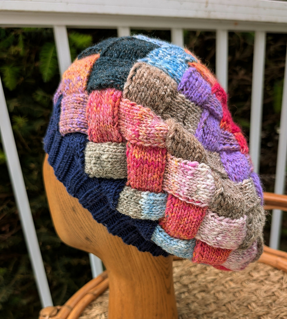 Entrelac Beret or Slouch