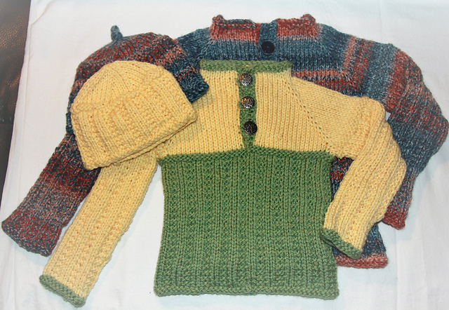 Chunky Top-Down Toddler/Small Child Sweater