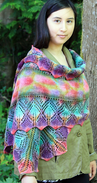Leaf and Point Stole