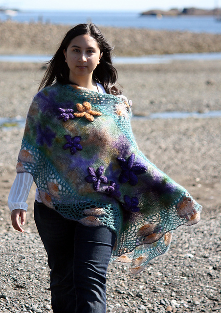 Tidal Pools Shawl