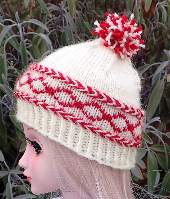 Nordic Ski Hat for BJD Dolls